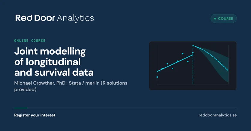 Joint modelling of longitudinal and survival data — Red Door Analytics