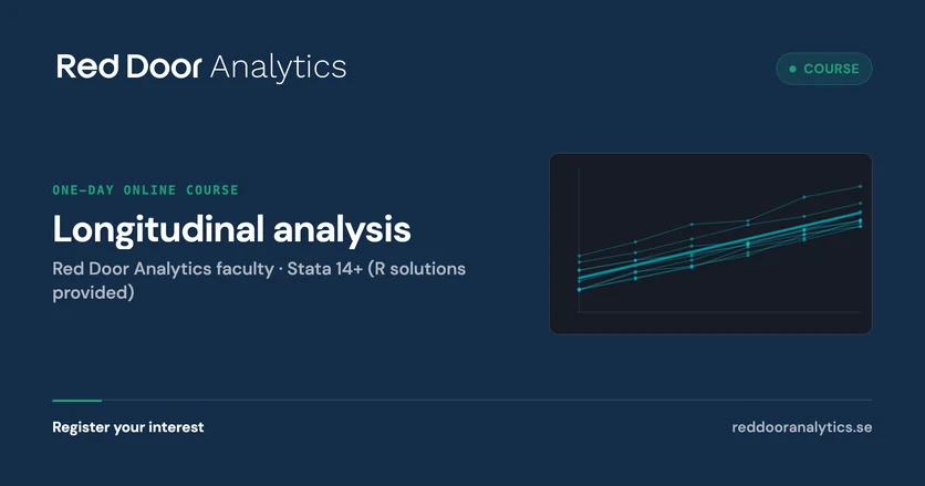Longitudinal analysis — Red Door Analytics