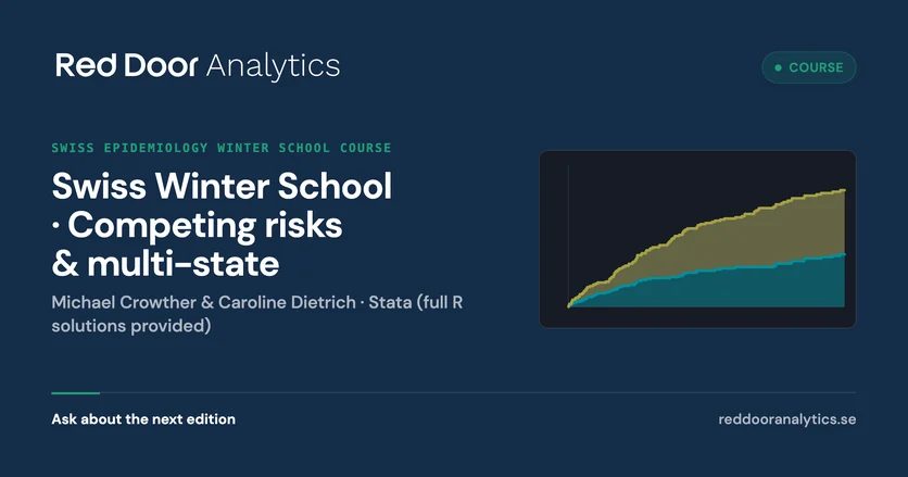 Swiss Epidemiology Winter School: Competing risks & multi-state models — Red Door Analytics