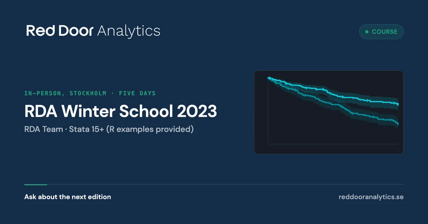 RDA Winter School 2023 — Red Door Analytics