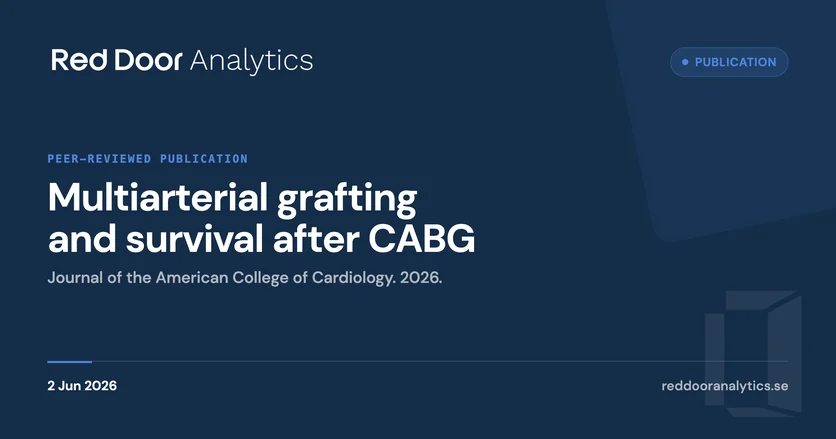 New publication in the Journal of the American College of Cardiology — Red Door Analytics