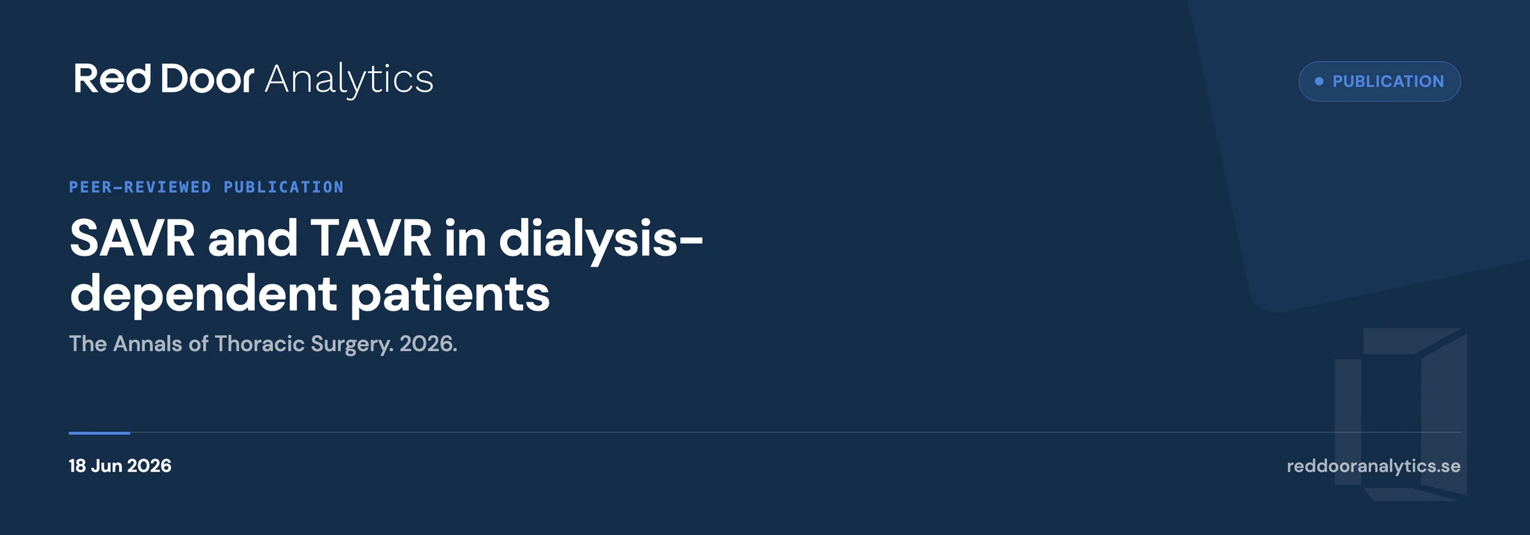 New publication in The Annals of Thoracic Surgery — Red Door Analytics