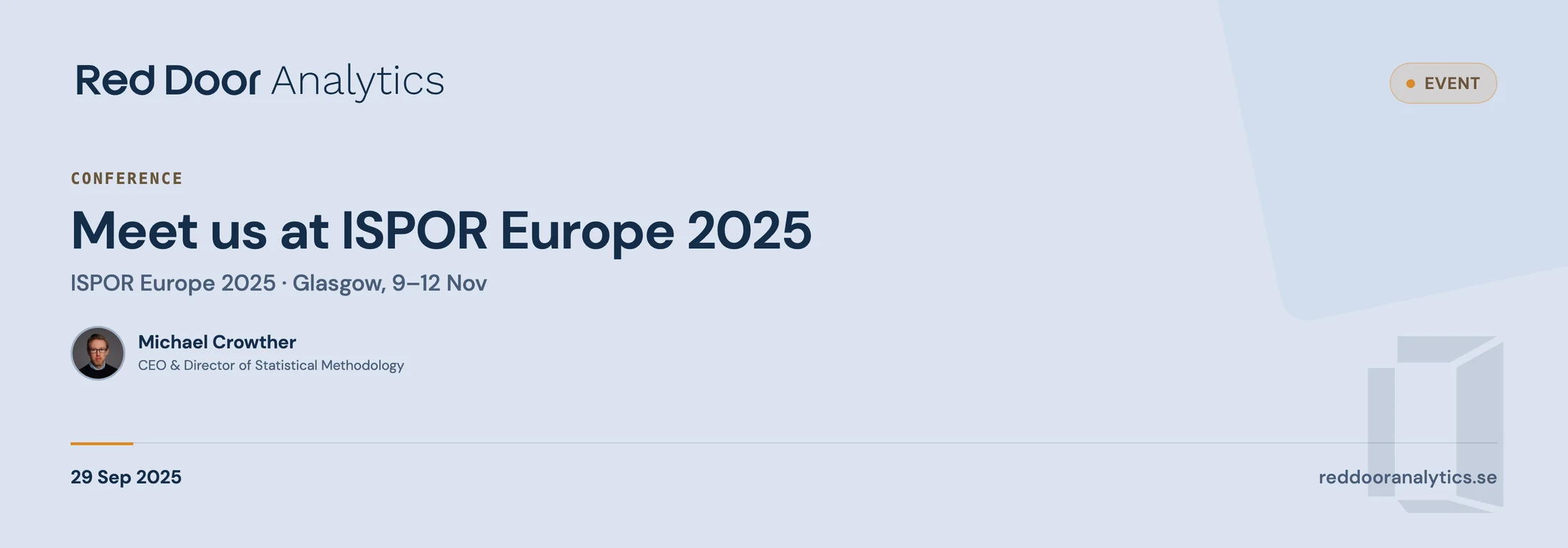 Meet us at ISPOR EU 2025 — Red Door Analytics
