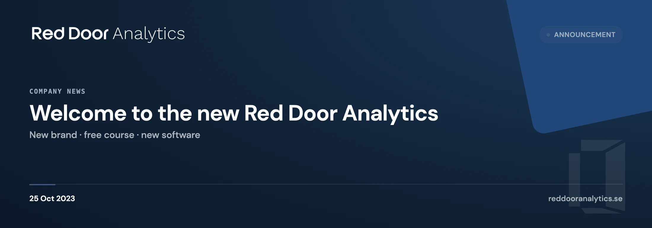 Welcome to the new Red Door Analytics — Red Door Analytics